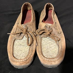 Scale Print Twisted X Moccasin